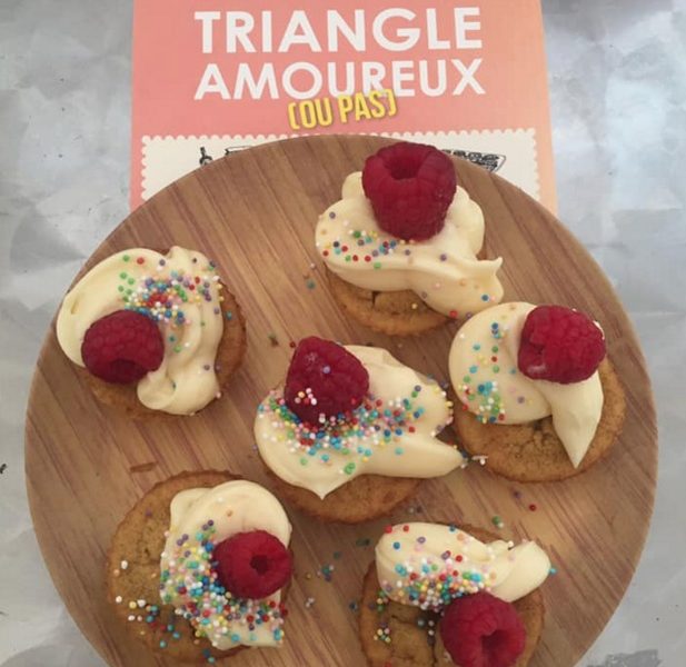 Les Red Velvet Cupcakes du roman le triangle amoureux édité chez Lumen Éditions