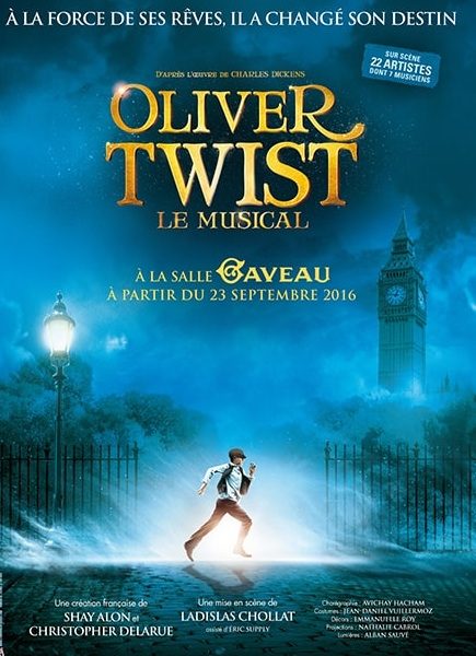 Oliver Twist, Le Musical Salle Gaveau à Paris